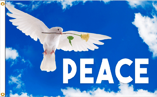 Peace Dove Flag - Peace Dove (520x416), Png Download