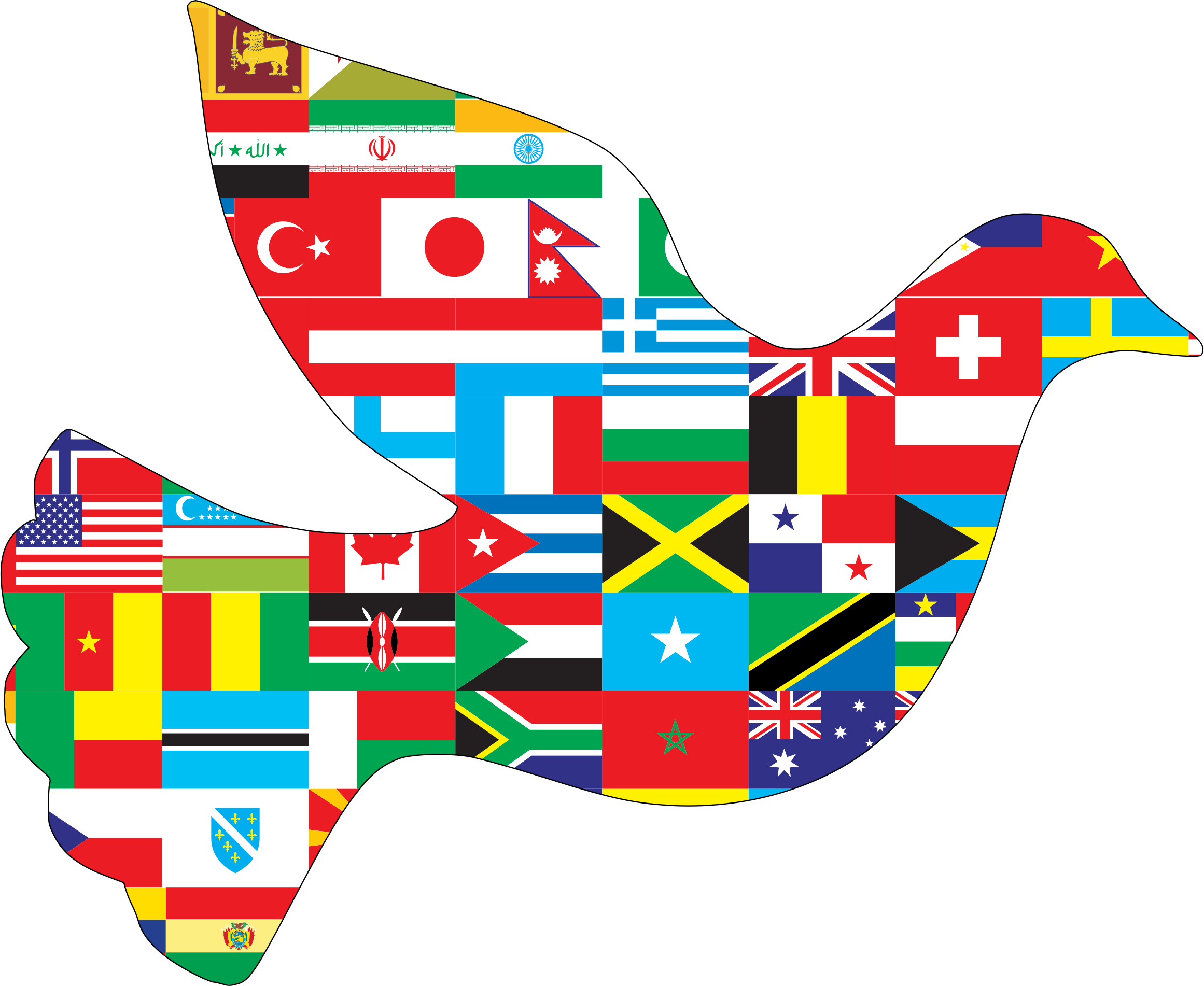 This Free Icons Png Design Of International Peace Dove (2318x1898), Png Download