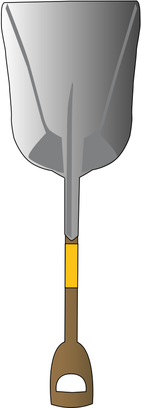 Spade - Shovel Object (417x800), Png Download