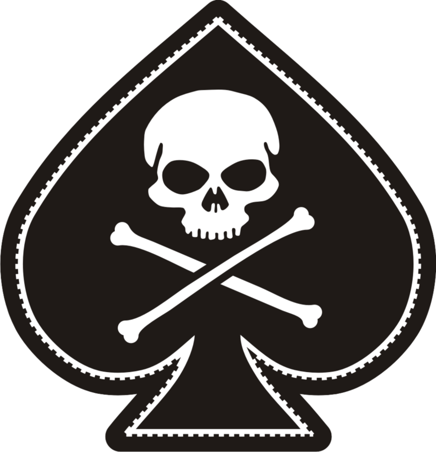 Download Transparent Skull Spade Png Clip Free Download Spade Png