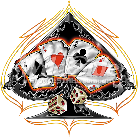 4 Of A Kind With Dice - Shirts With Skulls And Dice (525x525), Png Download