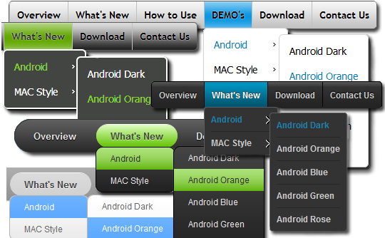 Free Css Menu (550x337), Png Download