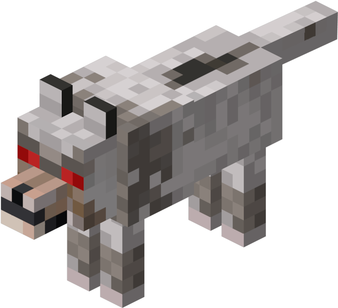 Minecraft Dog Png - Minecraft Wolf (693x670), Png Download