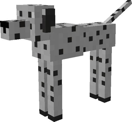 Demonstration Video - Minecraft Dalmatian Mod (518x480), Png Download
