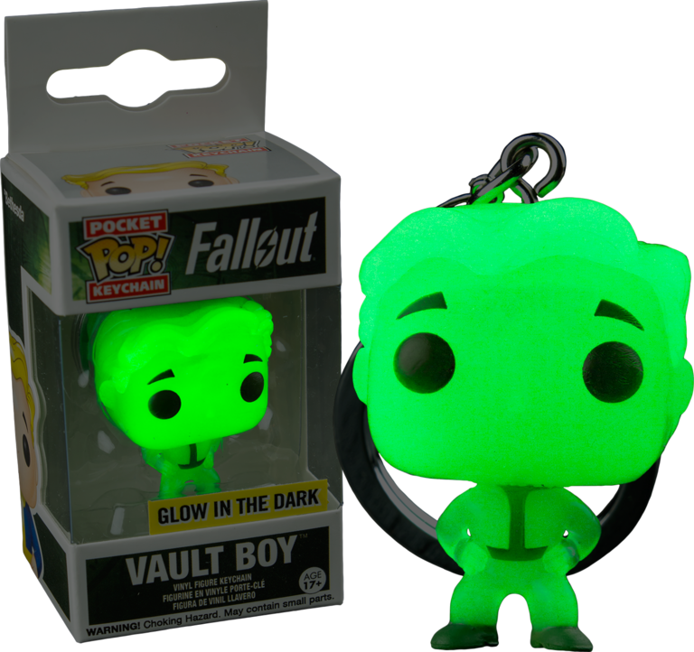 Enlarge - Funko Fallout Pocket Pop! Vinyl Keychain Vault Boy (768x722), Png Download
