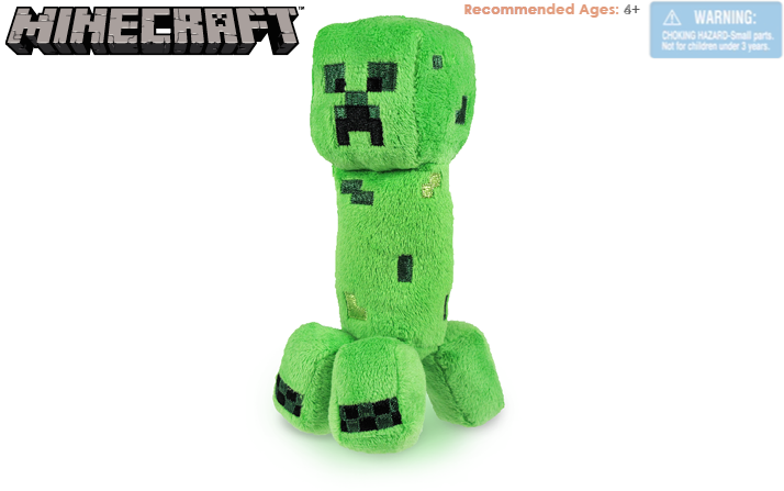 Mc Endermanplush Mc Creeperplush - Minecraft Creeper Plush Png (714x447), Png Download