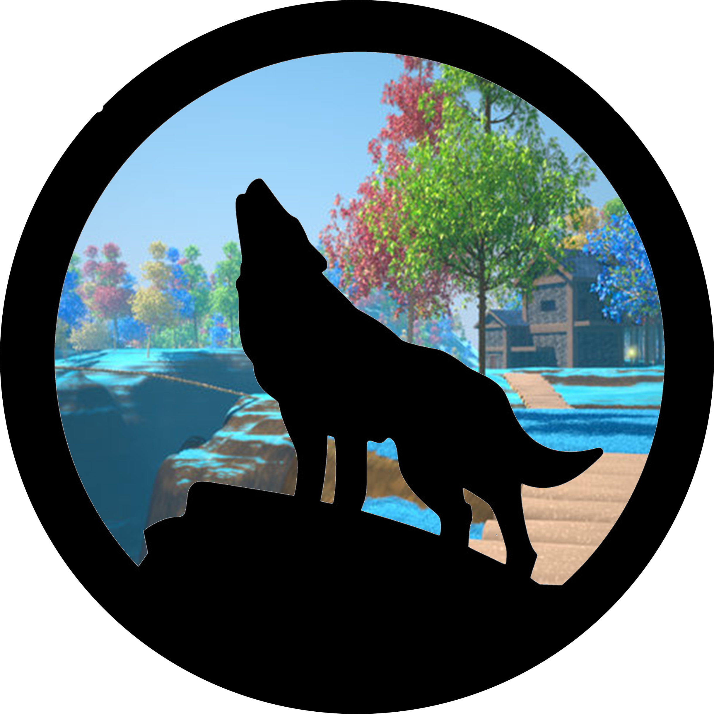 Minecraft Curseforge - Wolf Howling (2438x2438), Png Download