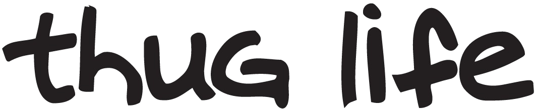 Thug Life Logo Png High-quality Image - Sticker (1100x1100), Png Download