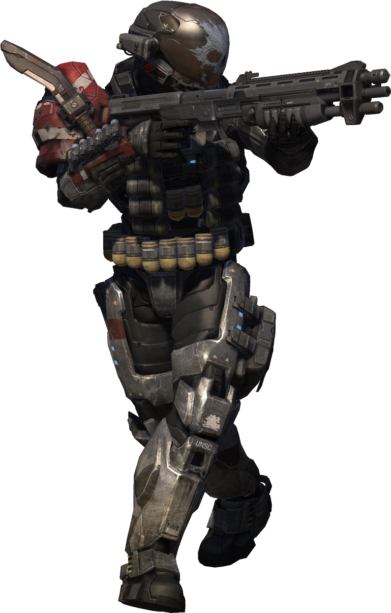 Hoya Is The Overly Aggressive Black Guy - Halo Reach Emile (853x1261), Png Download
