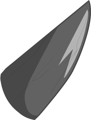 Black Dragoss Horn - Black Horn Transparent (500x500), Png Download