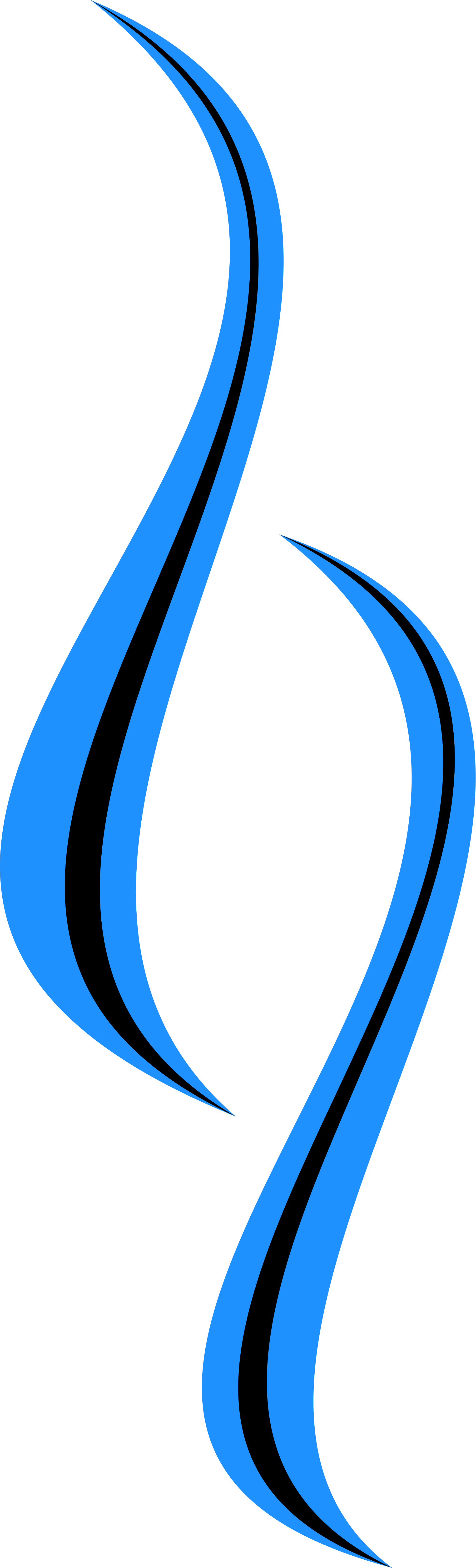 Open - Blue Wave Png (2000x6583), Png Download