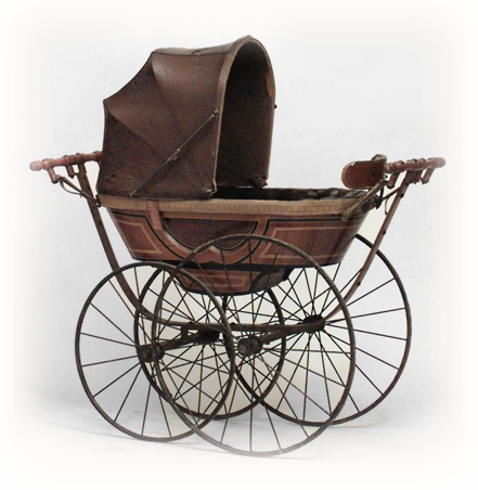 Carriage - Victorian Baby Carriage (441x452), Png Download