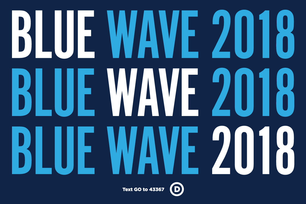 Blue Wave 2018 Car Magnet (1200x800), Png Download