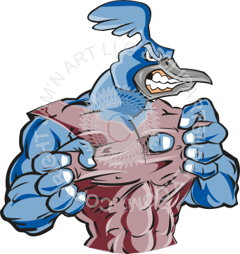 Roadrunner Clipart Head - Mean Looking Road Runner (341x361), Png Download