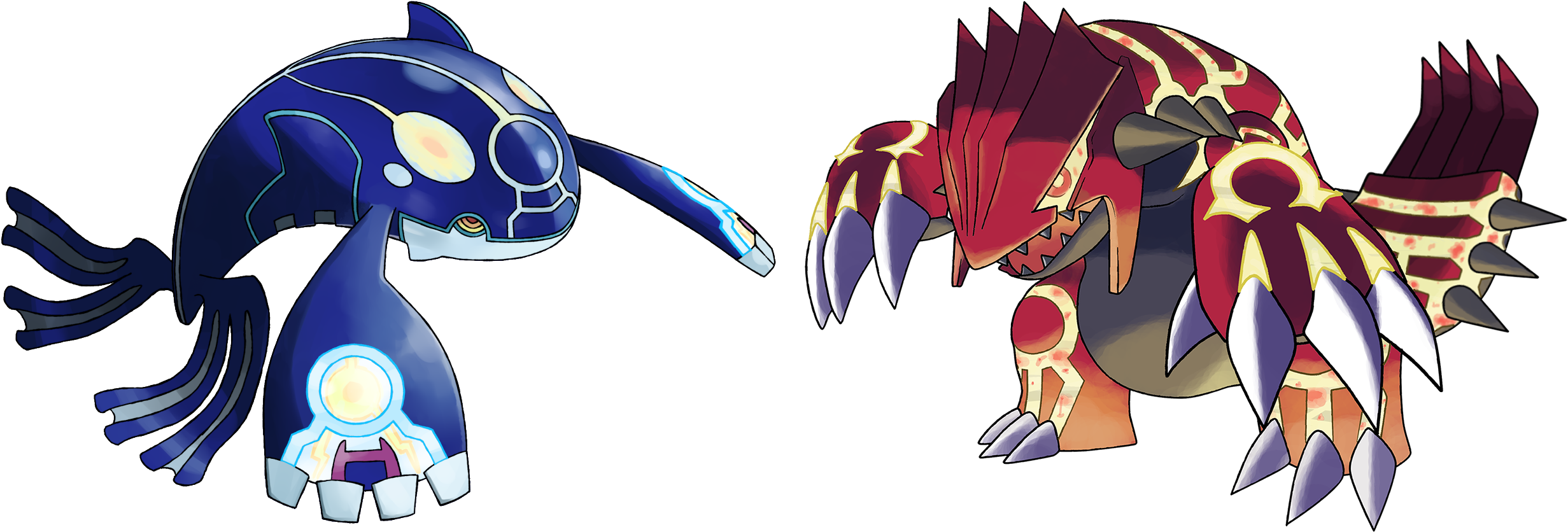 Sceptile Blaziken Swampert Mega Blaziken Mega Sceptile - Groudon Omega (2475x855), Png Download