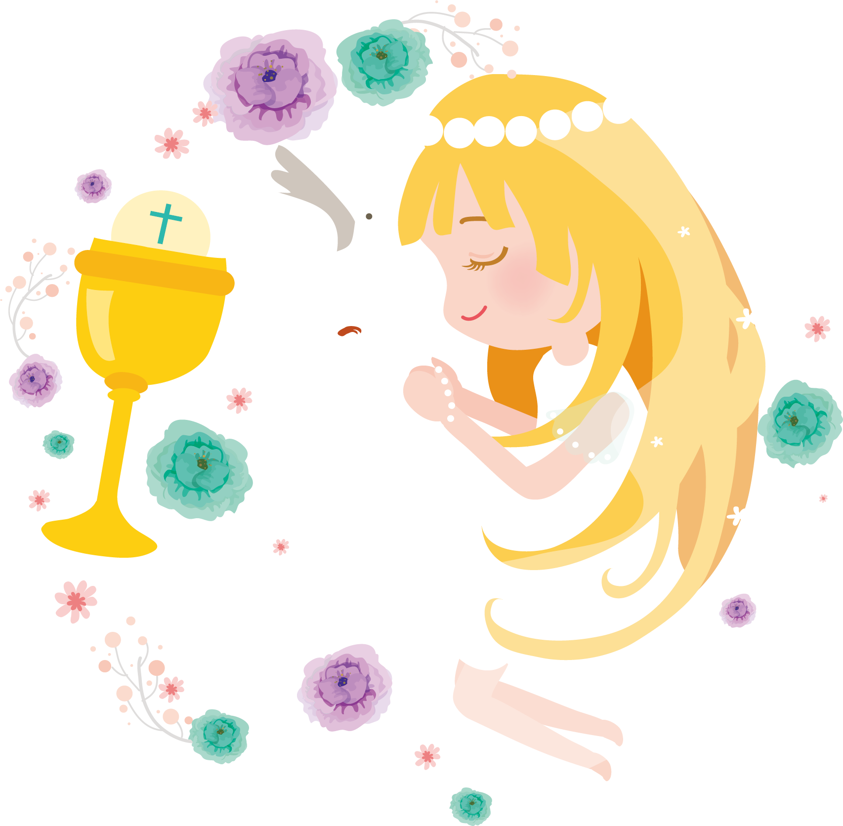 Banner Black And White Stock Clip Art Little Transprent - First Communion (1706x1672), Png Download