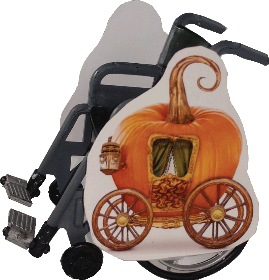 Pumpkin Carriage Wheelchair Costume Child's - Art Print: Egal's Pumpkin Carriage, 30x30cm. (1000x1000), Png Download