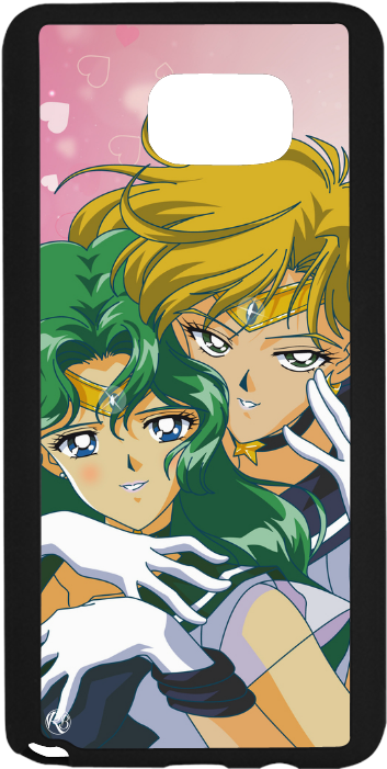 Uranus & Neptune Rubber Case For Samsung Galaxy Note5 - Haruka And Michiru (1000x1000), Png Download