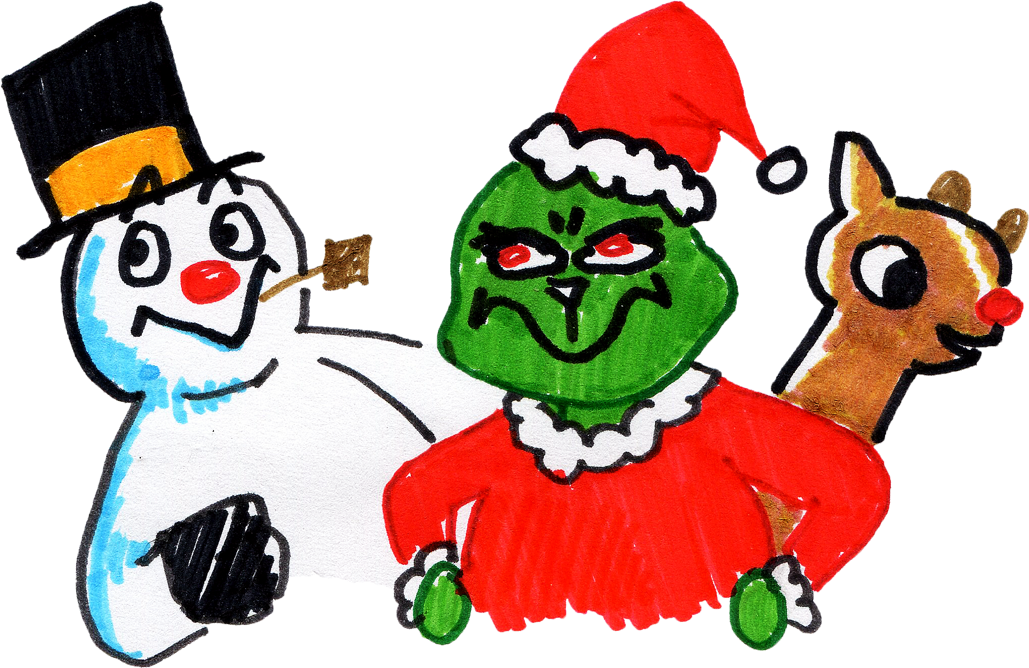 Grinch - Home For The Holidays (2324x1642), Png Download