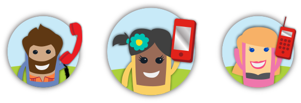 Any Device - Mobile Phone (593x203), Png Download