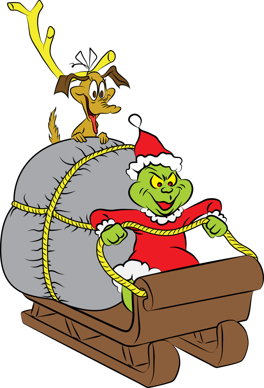 Grinchright (1000x1471), Png Download