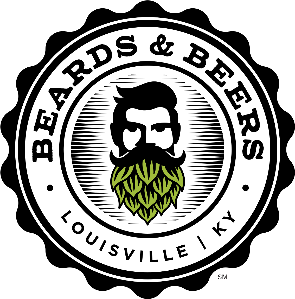 B&b Logo Concepts Final2 - Beards And Beers (1155x1164), Png Download