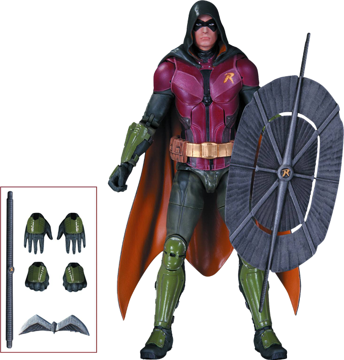 Arkham Knight - Arkham Knight Robin Figure (669x700), Png Download