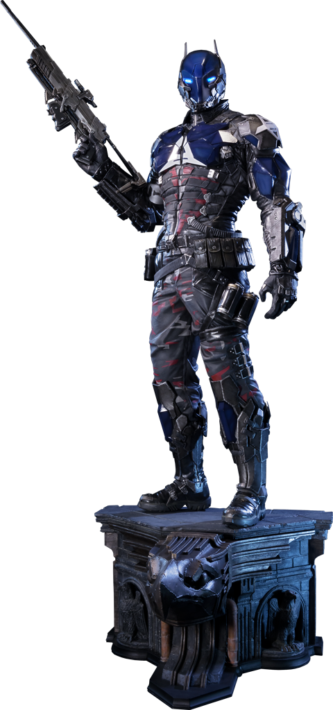 Batman Arkham Knight - Dc Collectibles Arkham Knight Statue (480x1024), Png Download