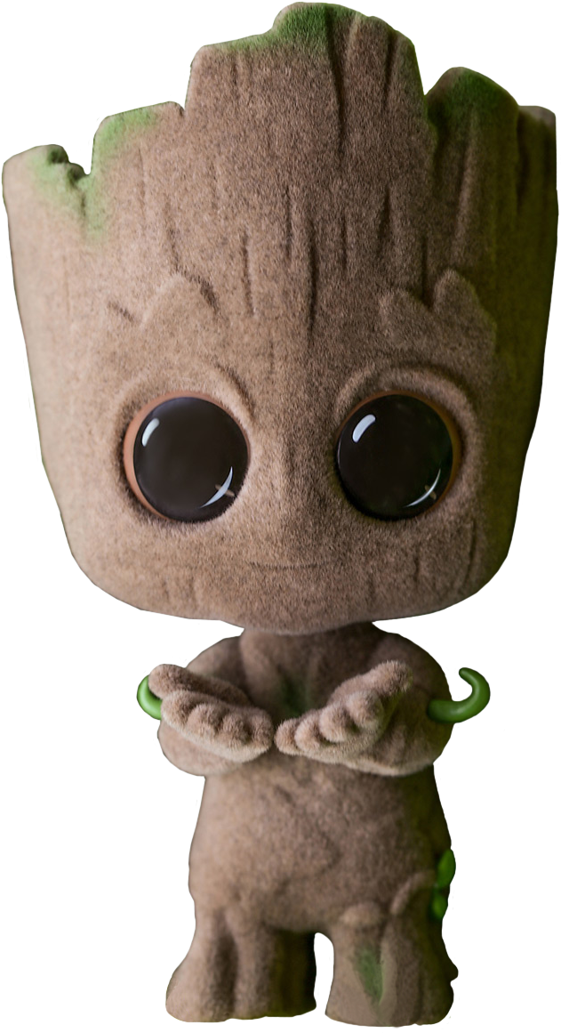 Guardians Of The Galaxy - Groot Cosbaby Flocked (1166x1233), Png Download