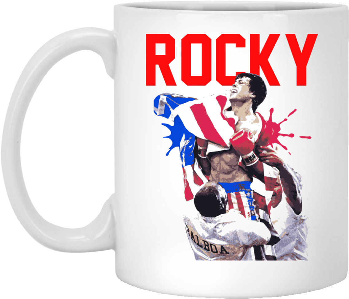 Rocky Balboa Champion Mugs - Rocky 4 (1155x1155), Png Download