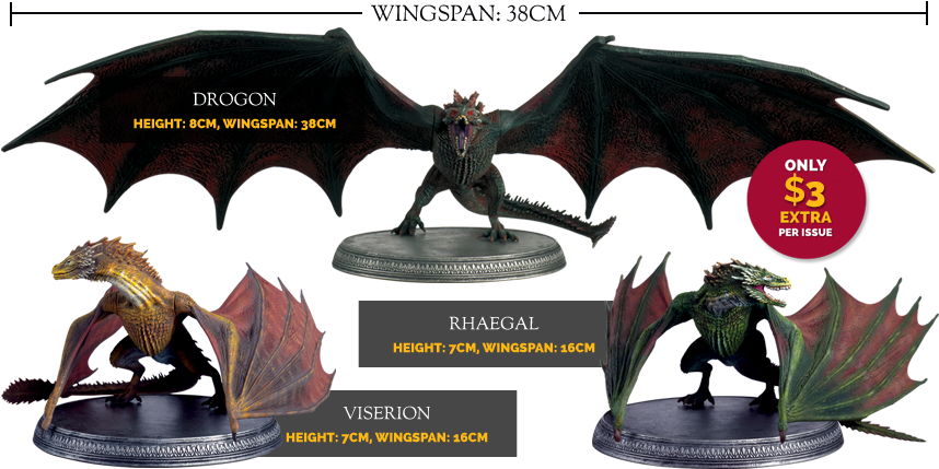 Premhome - Game Of Thrones Drogon Rhaegal Viserion (857x437), Png Download