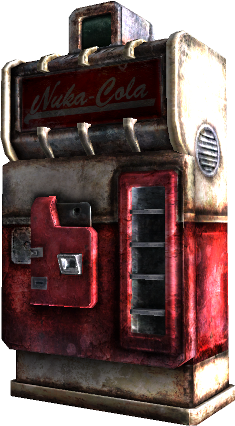 Nuka Cola Machine Fallout 1 (554x875), Png Download