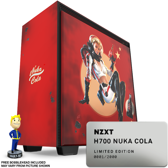Large 0d92e3c55540c358 - Nzxt H700 Nuka Cola (700x700), Png Download