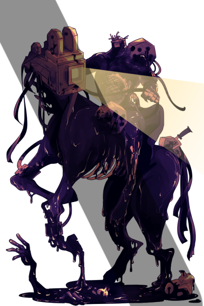 The Headless Horseman - Proyeccionista Bendy And The Ink Machine (400x600), Png Download