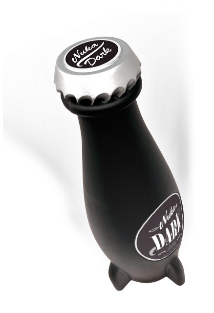 Chilling A Bottle Of Nuka Dark Rum With A Buddy Yields - Inflatable (500x667), Png Download