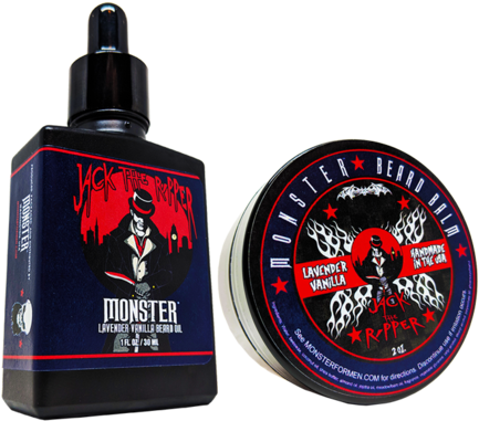Jack The Ripper Beard Oil & Balm Combo By Monster - Beard Oil (480x479), Png Download