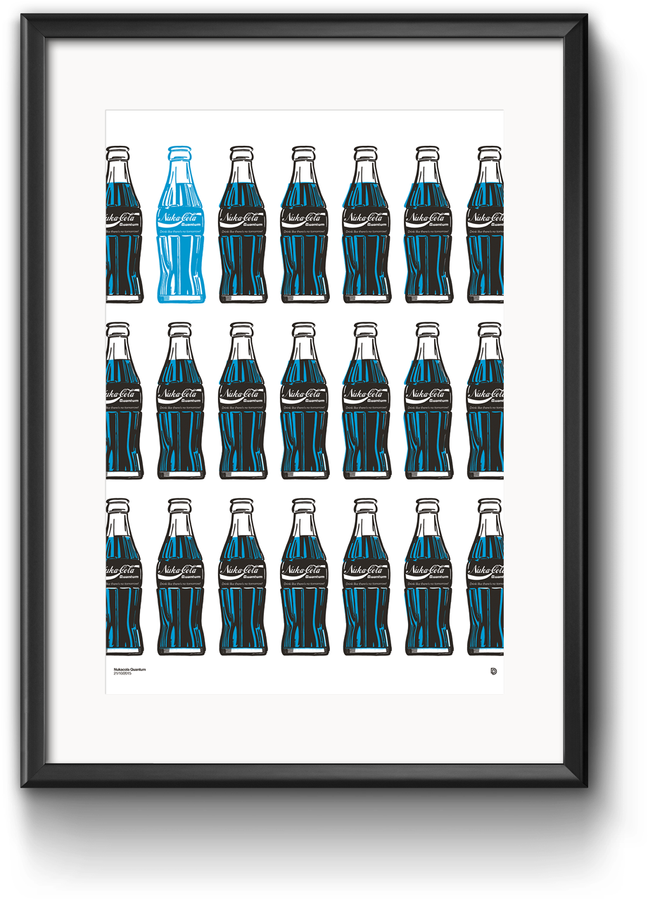 Image Of Nuka Cola Quantum Print - Video Game (1380x1440), Png Download