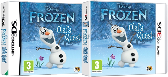 Olaf's Quest On Ds And 3ds - Disney Frozen Olafs Quest (nintendo3ds) (600x278), Png Download