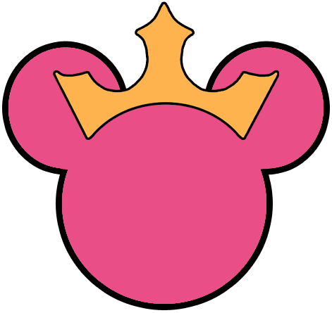 Minnie Pink Crown (471x445), Png Download