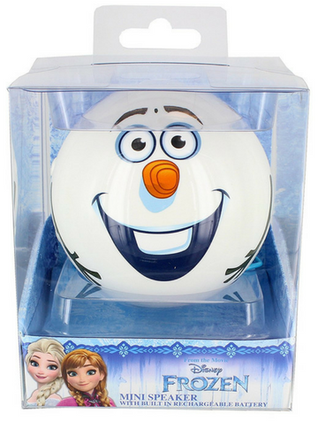 Brand New Frozen Olaf Character Wired Portable Mini - Frozen Speakers Olaf 3, 5 Mm (500x500), Png Download
