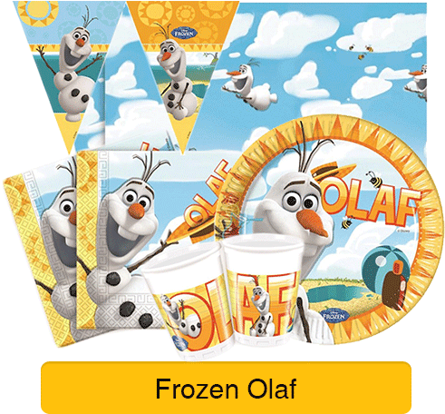 Frozen Party Supplies - Partyrama 20 Disney's Frozen Summer Olaf Snowman Party (500x500), Png Download