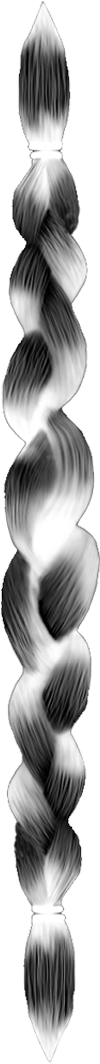 Hair Braid Png Picture Stock - Monochrome (800x1200), Png Download