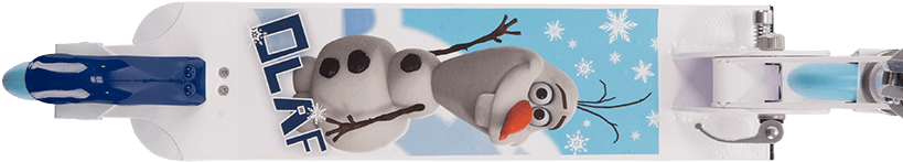 Disney Frozen Inline Folding 2-wheel Olaf Scooter - Frozen Olaf The Snow Man Wall Decals (820x480), Png Download