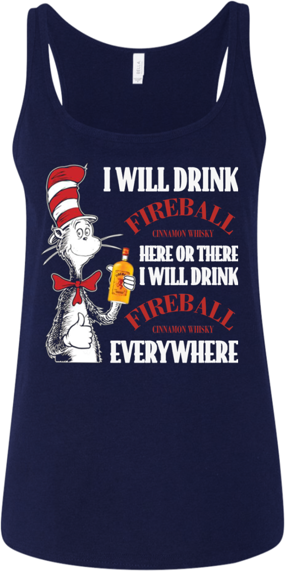 Dr Seuss I Will Drink Fireball Here Or There Shirt - Read Across America Day - I Will Read T-shirt (1155x1155), Png Download