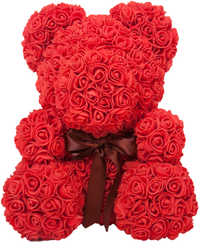 The Original Rose Bear 14" Tall - Rose Bear (590x590), Png Download