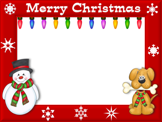 1,123 Free Clip Art Images For Valentine's Day - Merry Christmas 2017 Frame (648x488), Png Download