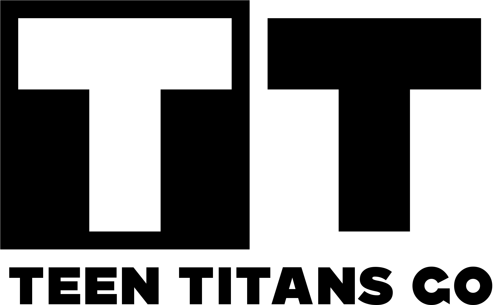 Teen Titans Co Black Text Black And White Font Logo - Starbucks New Logo 2011 (2050x1273), Png Download