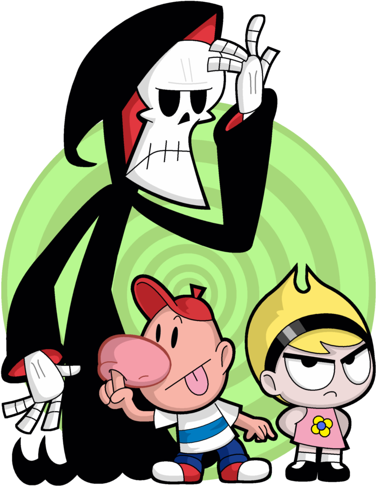 Cartoon Network Clipart Free Download Best - Tatuaje Billy Mandy Y Puro Huesos (815x1000), Png Download