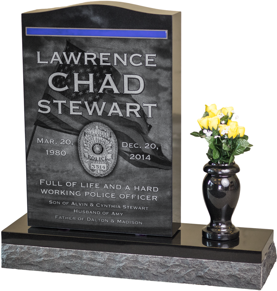 Headstone Memorial, Fairview Cemetery, Winnie, Tx - Texas (1000x1007), Png Download