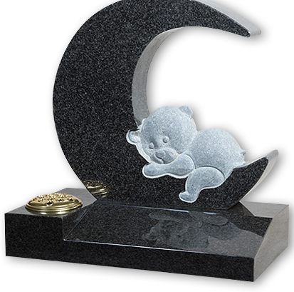 Testimonials - Teddy Bear Headstone (413x409), Png Download